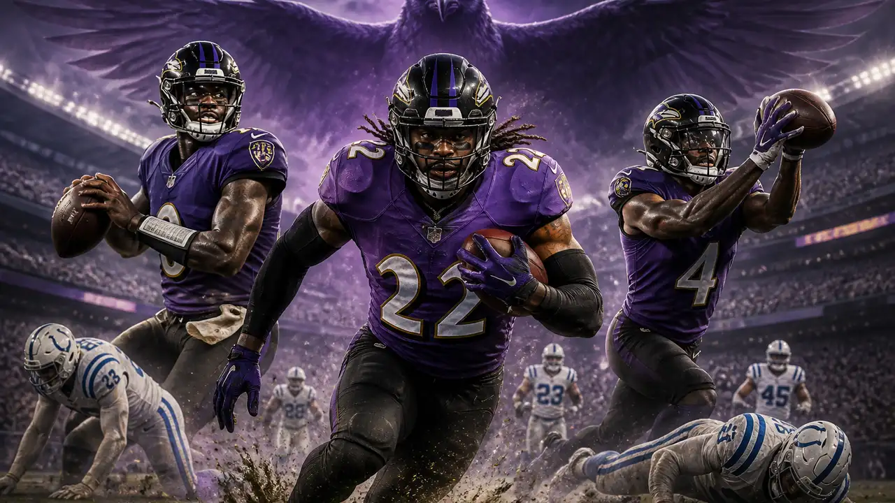 Henry scores three times as Ravens beat Colts 41-23 in Minter debut cover