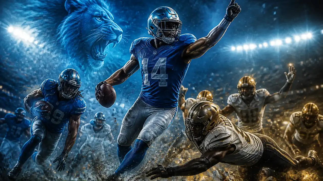 St. Brown scores in overtime, Lions stop Saints conversion to escape 31–30 cover