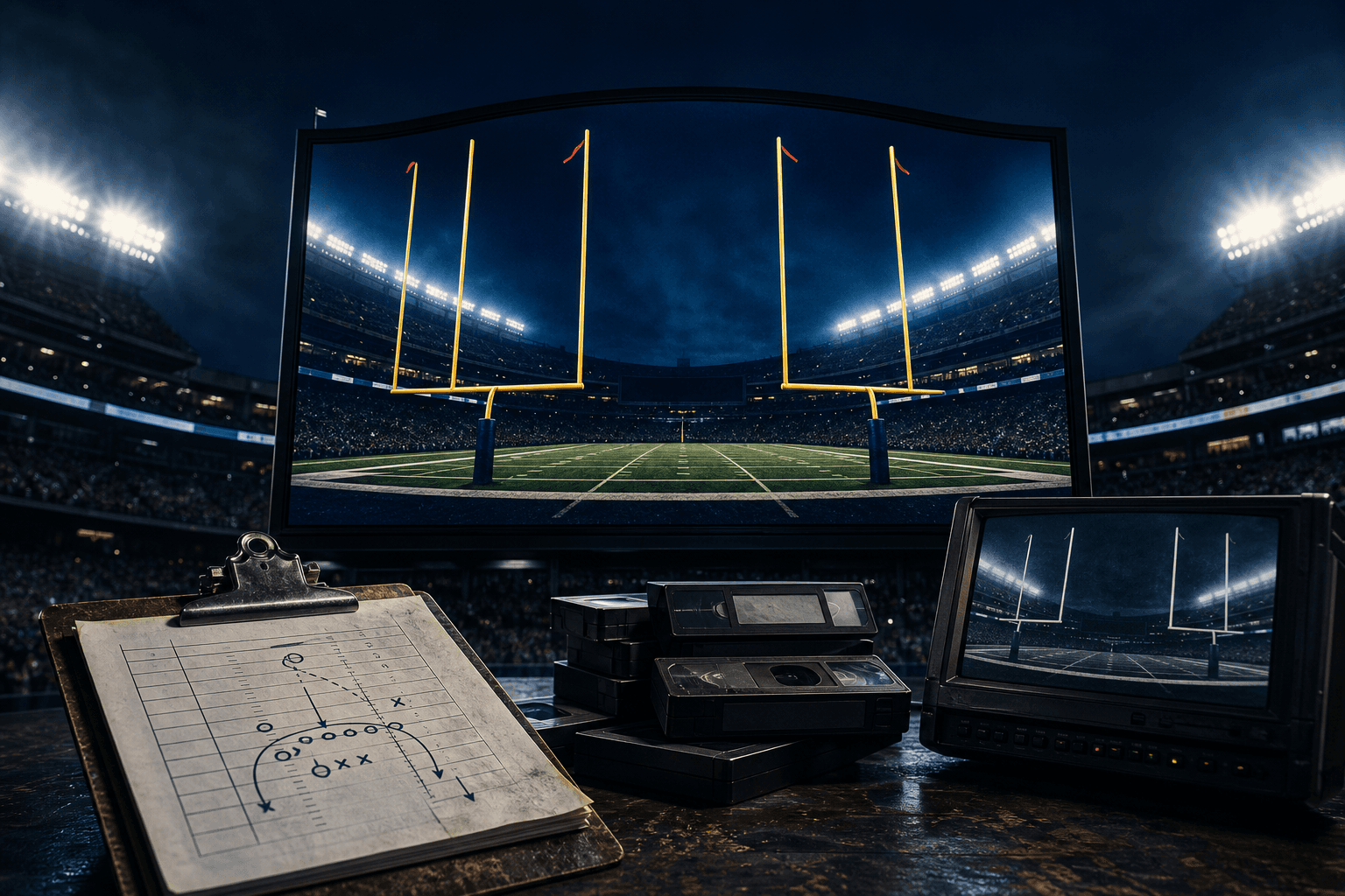 Patriots video boards showed opposing kickers a reverse set of uprights cover