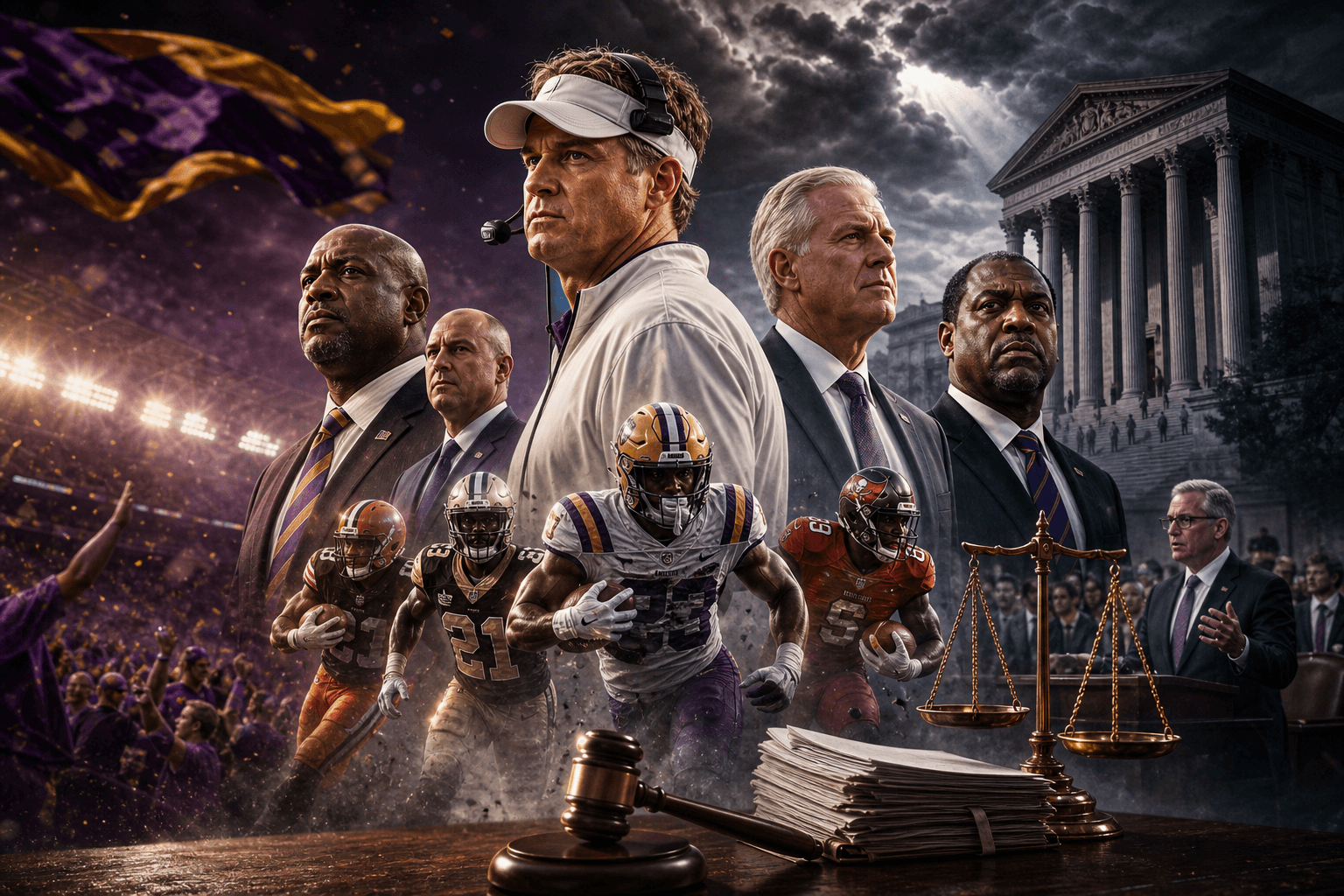 The SEC sued LSU and Lane Kiffin in federal court over former NFL players cover